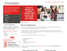 Tablet Screenshot of agent.careington.com